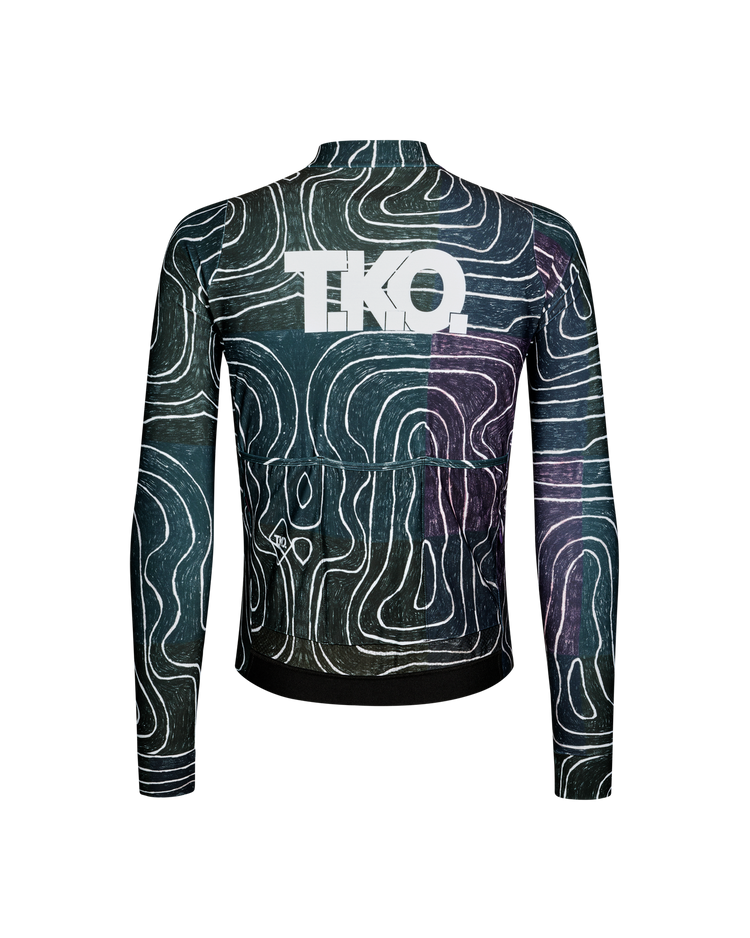 Men's TKO Mechanism Long Sleeve jersey - Black Multi