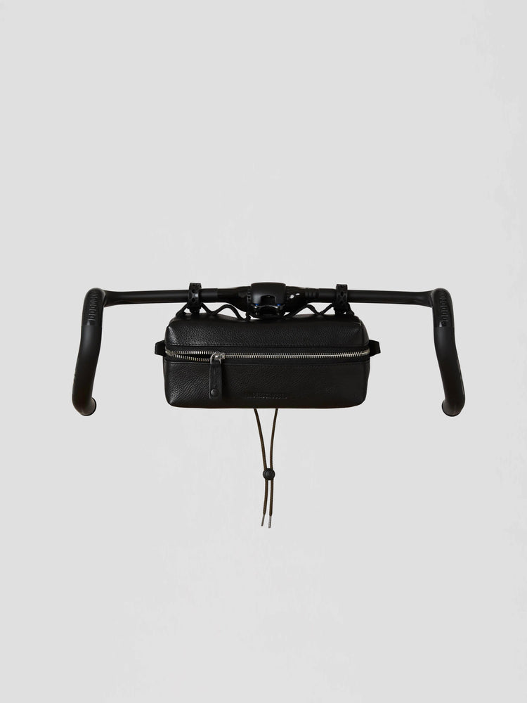 Bolsa de cuero para manillar