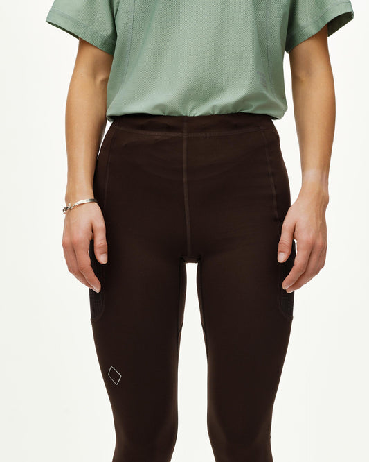 Women's Balance Long Tights - Dark Coffee