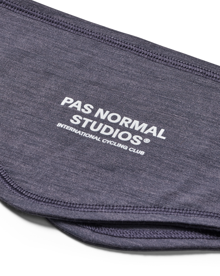 Logo Merino Headband - Steel