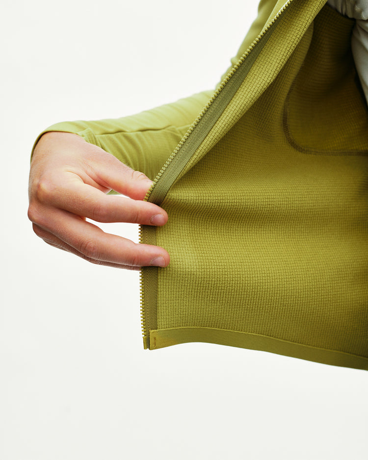 Men's PAS Mechanism Thermal Long Sleeve Jersey 2.0 -  Dark Lime