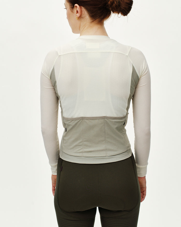 Women's Mechanism Pro LS Jersey - Off White / Light Grey