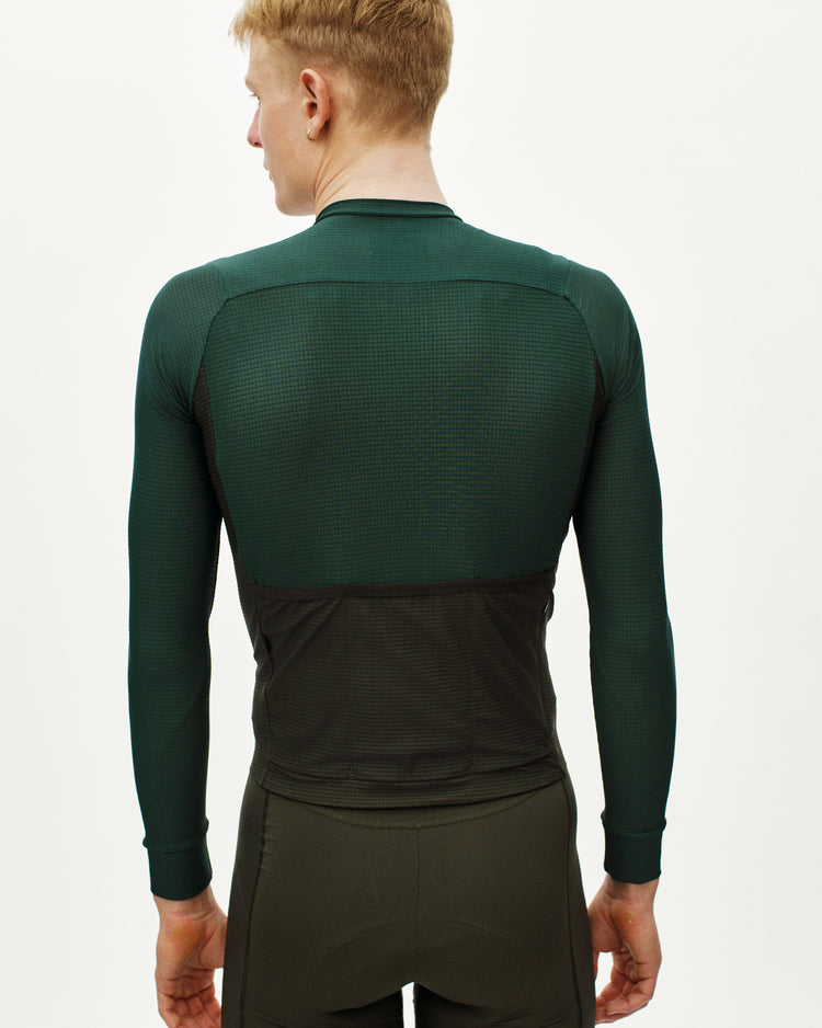 Men's Mechanism Pro LS Jersey - Petroleum / Dark Olive