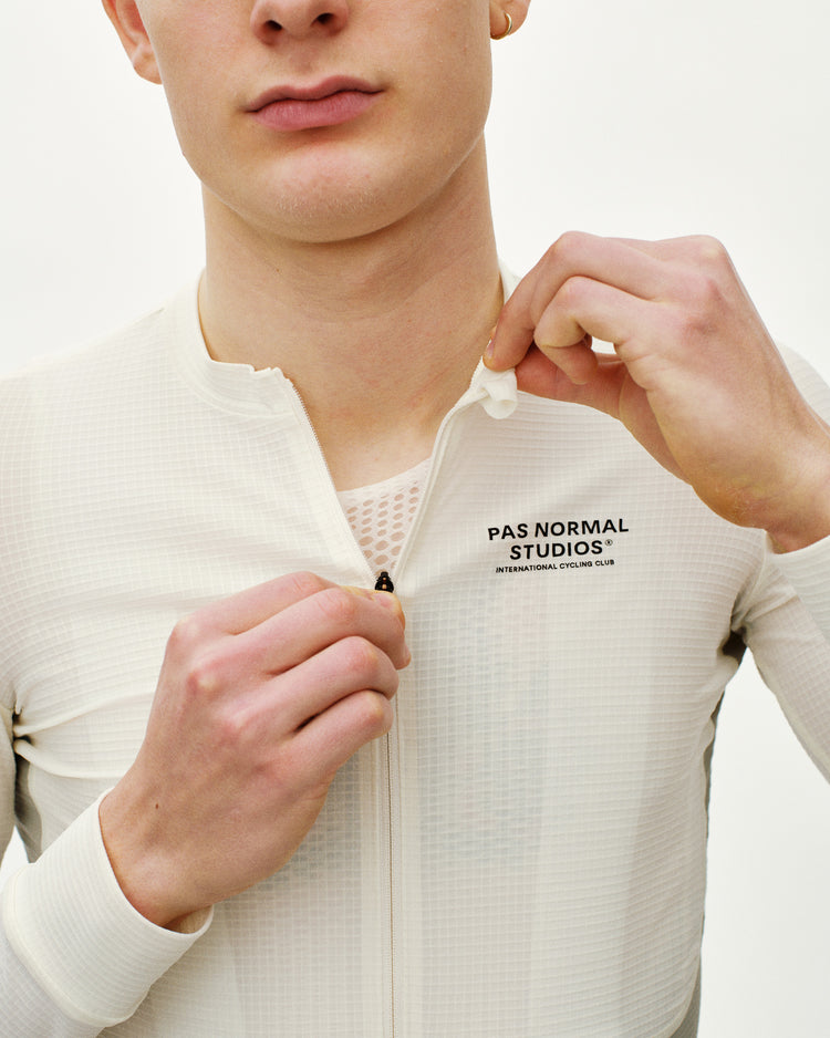 Men's Mechanism Pro LS Jersey - Off White / Light Grey
