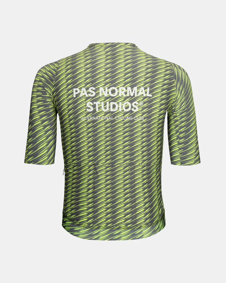Men's Solitude Jersey - Dark Moss/Lime Green