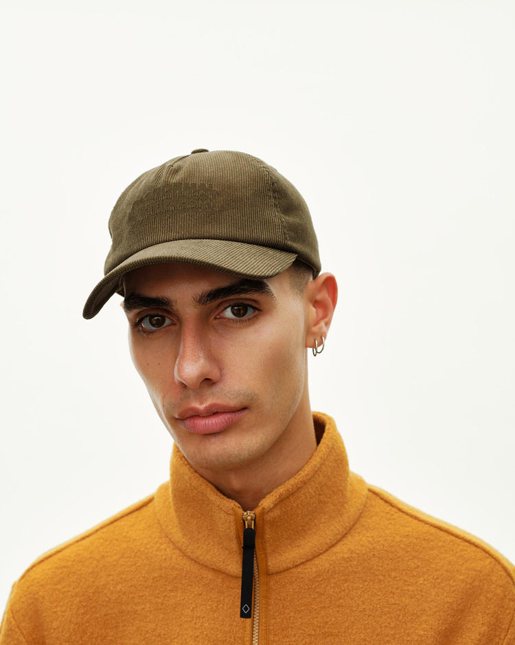 Off-Race Tech Corduroy Cap - Deep Olive