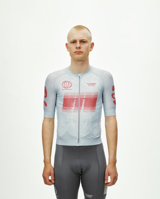 Men's Mechanism Logo Jersey - RTN Light Aqua