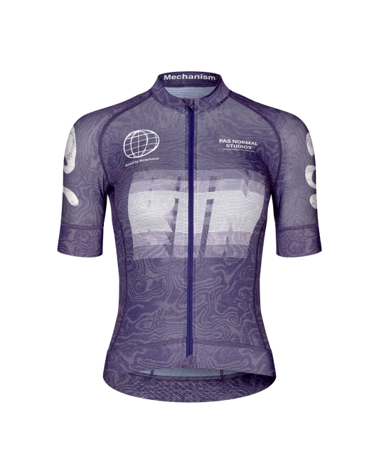 Women's Mechanism Logo Jersey- Dark Purple