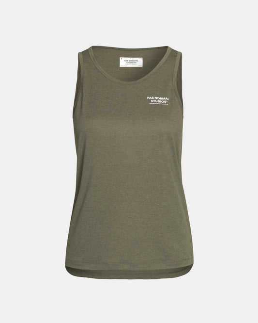 Women's Balance Sleeveless Top - Olive grey