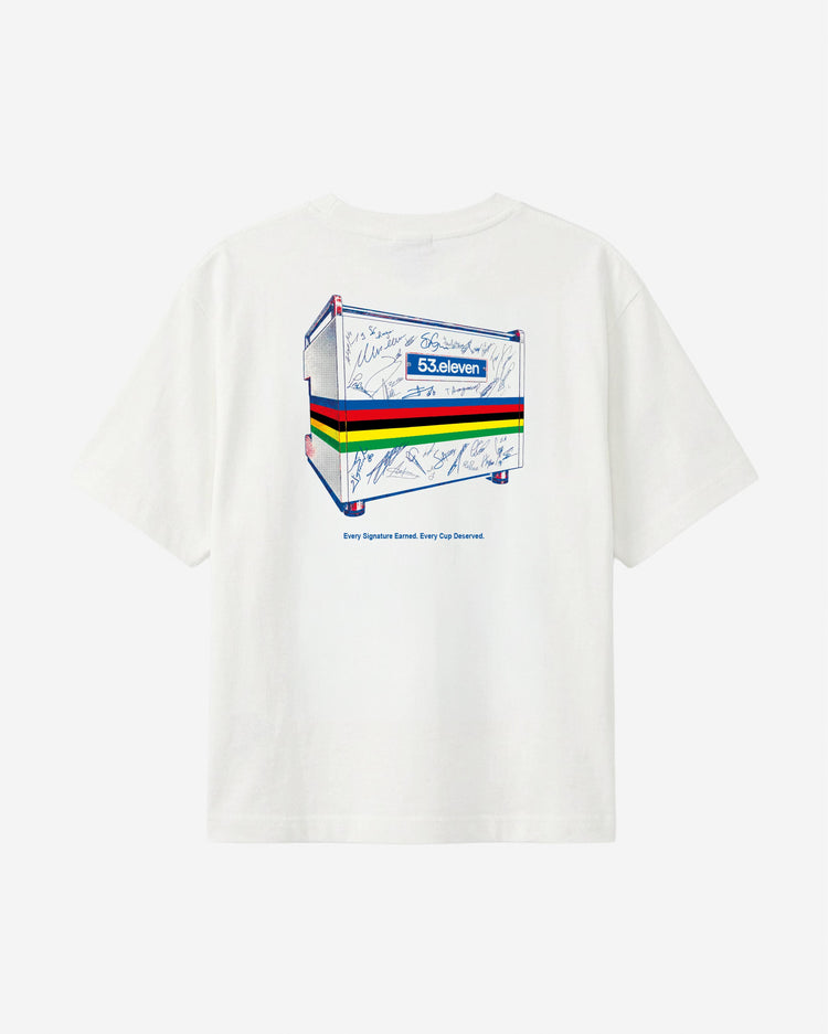 PRE-ORDER - 53.11 World Champion Coffee Machine T-Shirt - Off White