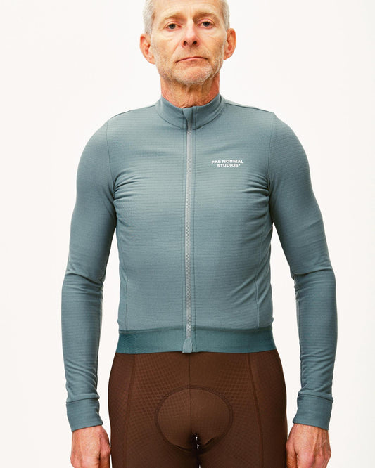 Men's Essential Long Sleeve Jersey - Grey Teal