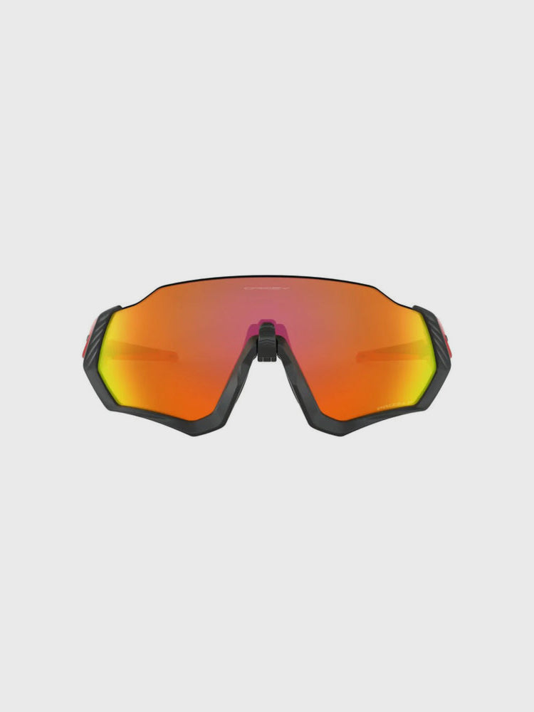 Flight Jacket - Matte Black-Redline/Prizm Ruby Polarized