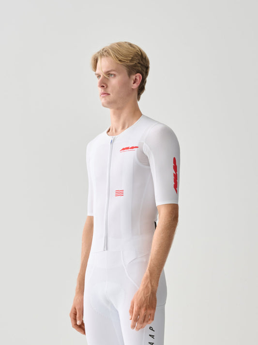 Men's Eclipse Pro Race Jersey - White/Infrared