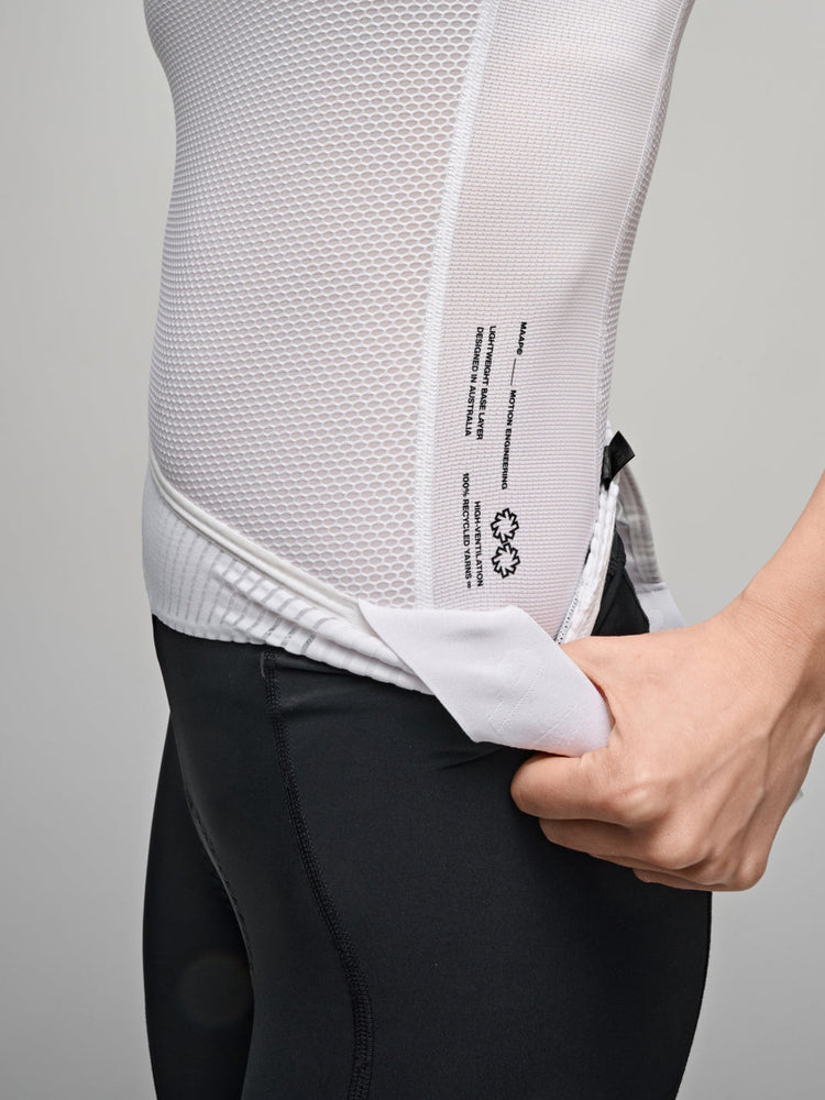 Women's Team Mesh Base Layer - White