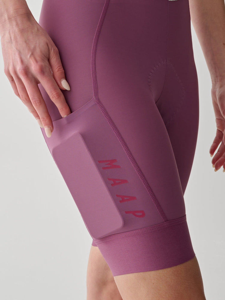Women's Team Bib Evo Cargo - Dark Mauve