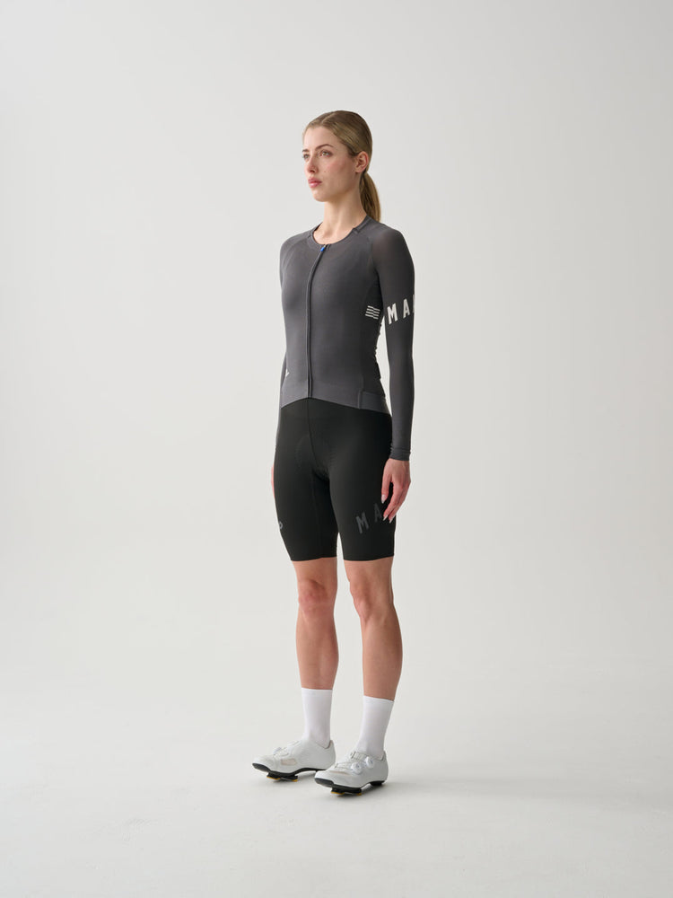 Women's Aeon Bib Short - Black/Black