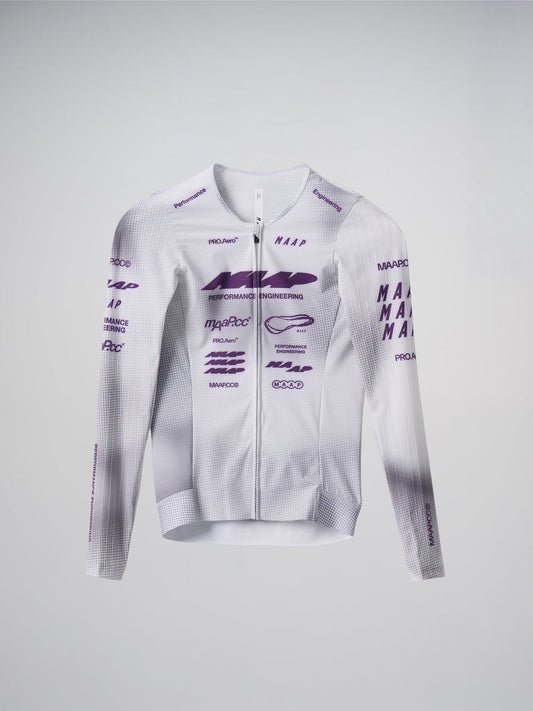 Women's Pro Aero LS Jersey - Lunar Grey