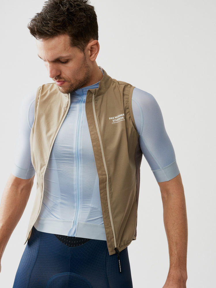 Men's Mechanism Stow Away Gilet - Beige