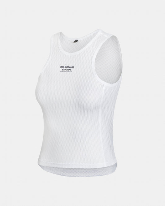 Women's sleeveless base layer - white
