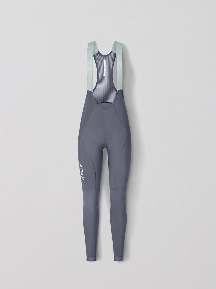 Culotte largo con tirantes térmico Adapt Team Evo para mujer - Shadow
