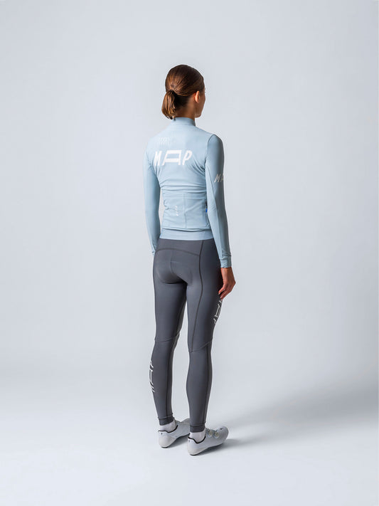 Camiseta de manga larga Adapt Thermal para mujer - Azul vapor