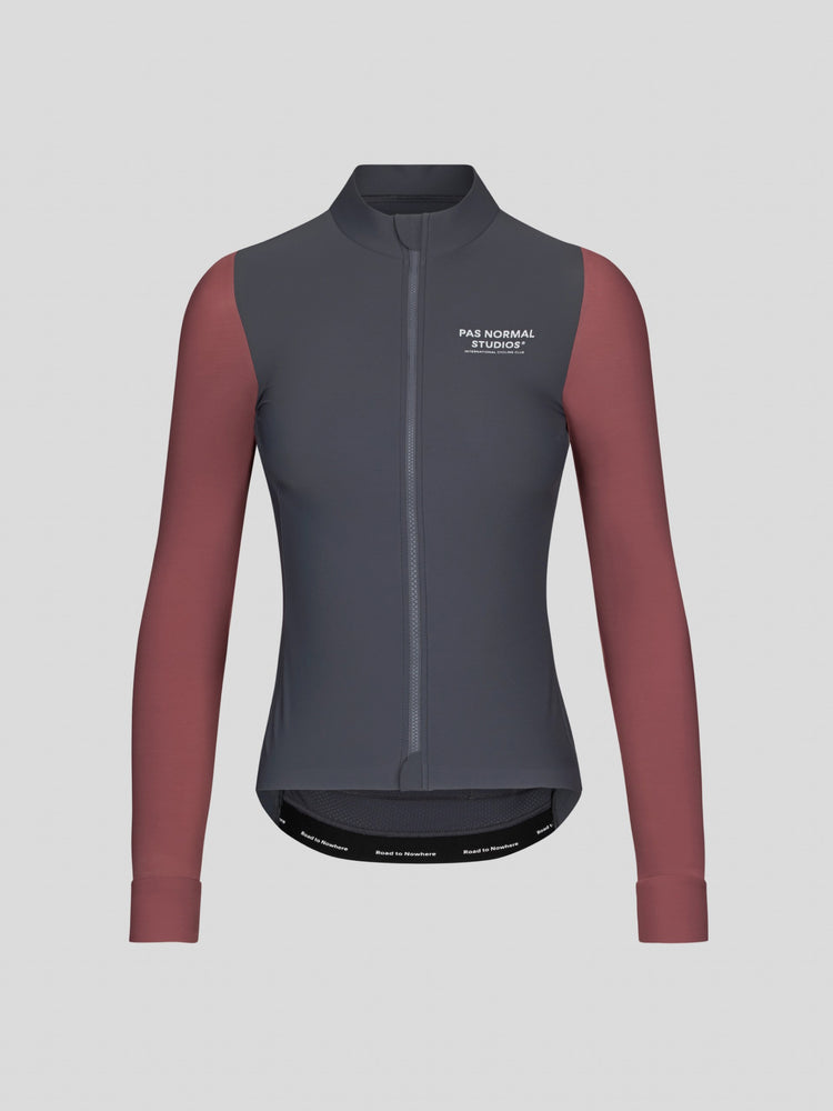 Maillot de manga larga Mechanism para mujer - Azul marino oscuro/Malva polvoriento