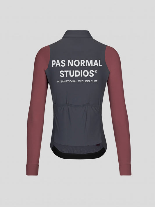Maillot de manga larga Mechanism para mujer - Azul marino oscuro/Malva polvoriento
