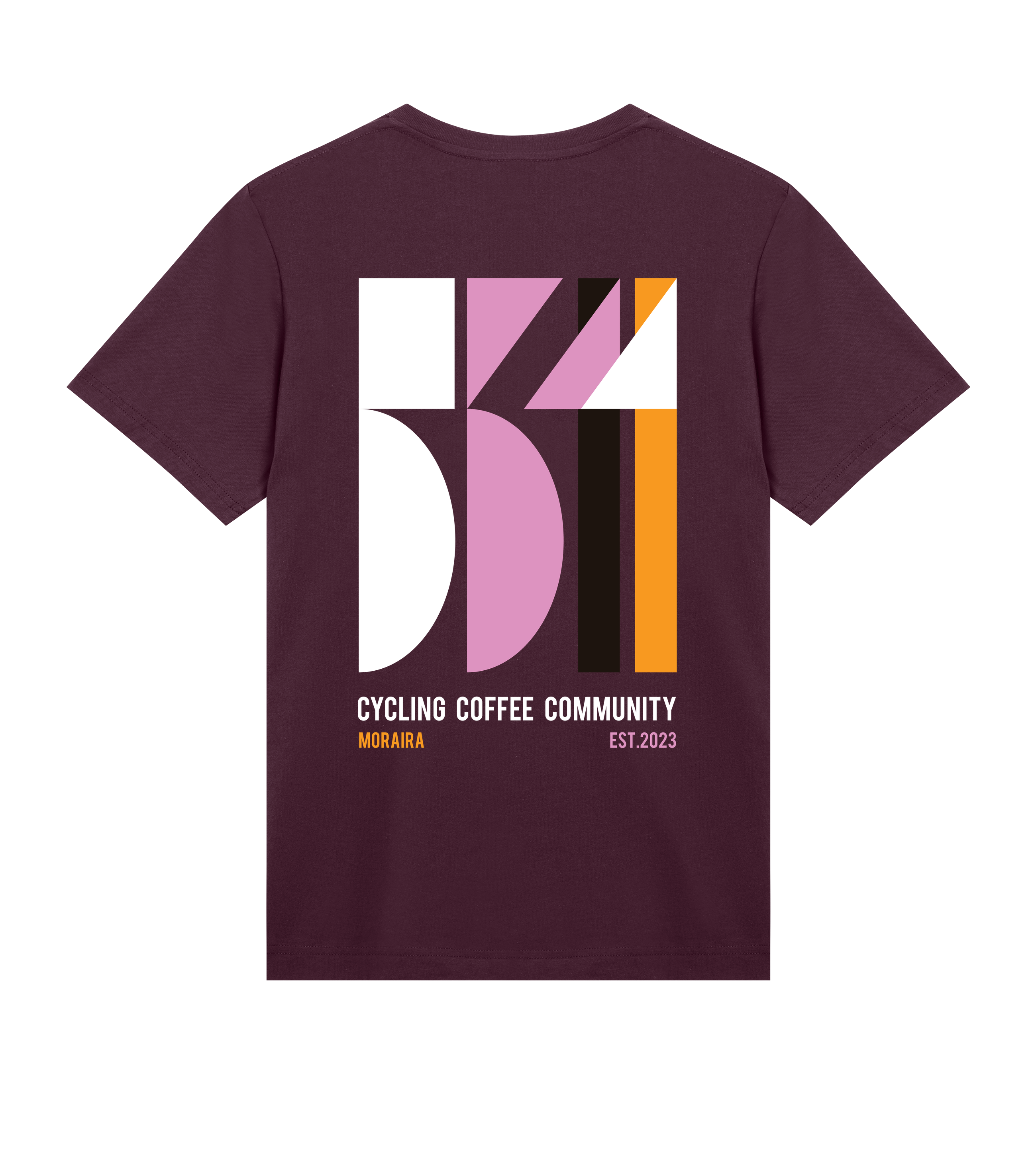 53.11 Shapes T-Shirt  - Maroon